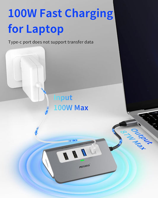 5-in-1 USB C Hub with 4K HDMI