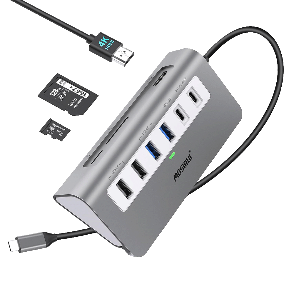 thumbnail image 2 of USB C Hub Multiport Adapter,Mosirui 9-in-1 USB-C Nigeria 2 of 10