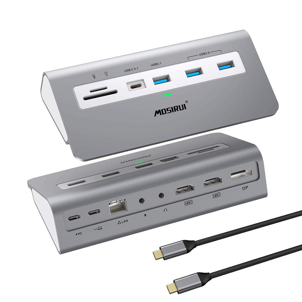 14-in-1 USB C Docking Station Dual Monitor