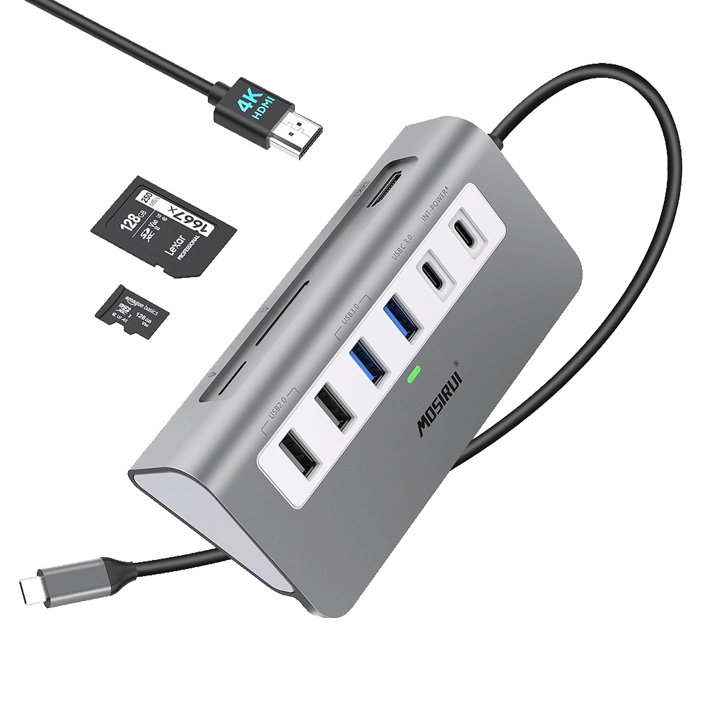 9-in-1 USB C Hub Multiport Adapter Docking Station