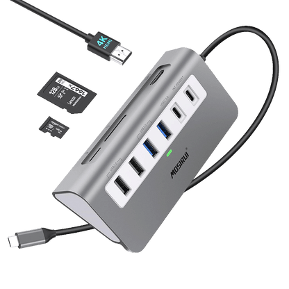 9-in-1 USB C Hub Multiport Adapter Docking Station