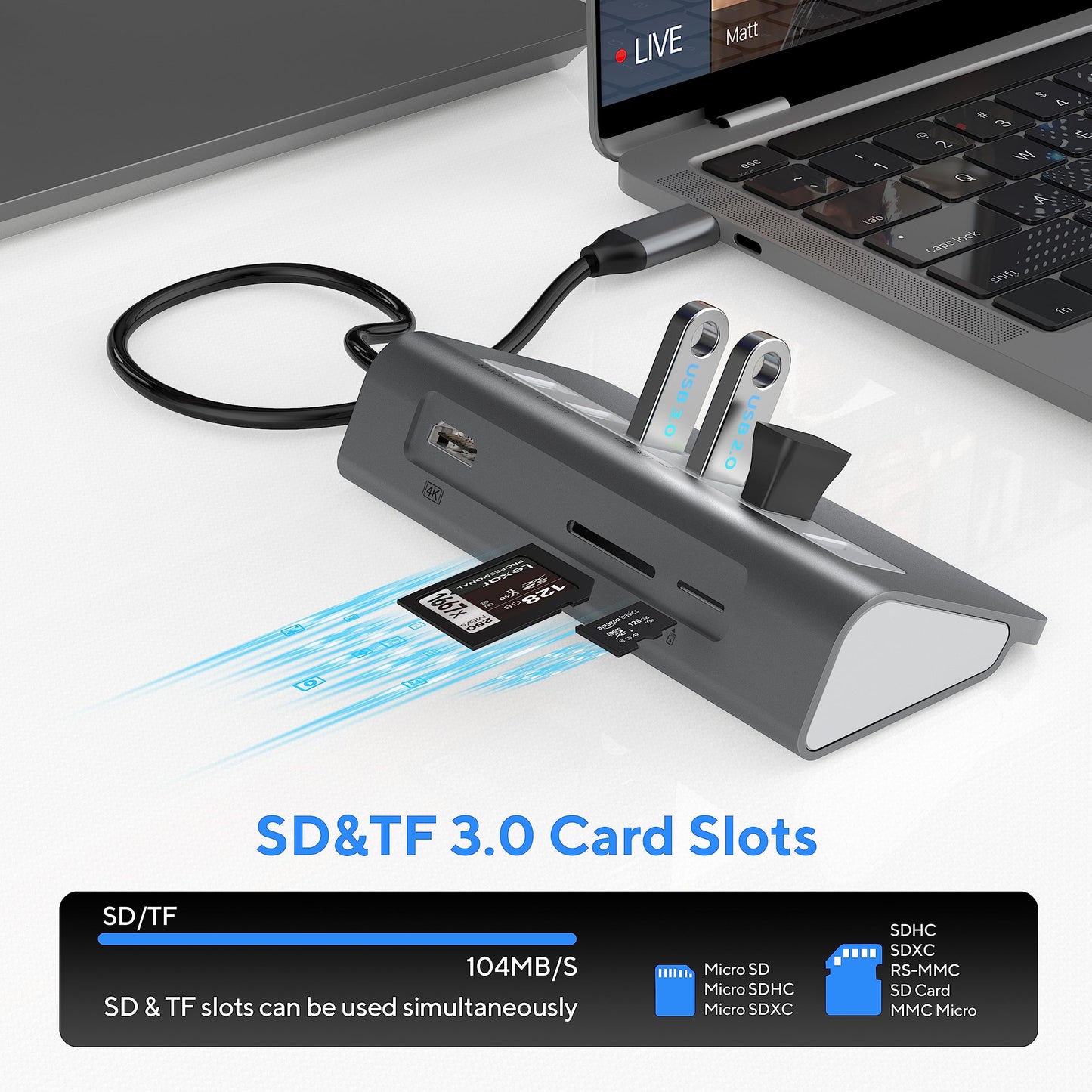 9-in-1 USB C Hub Multiport Adapter Docking Station