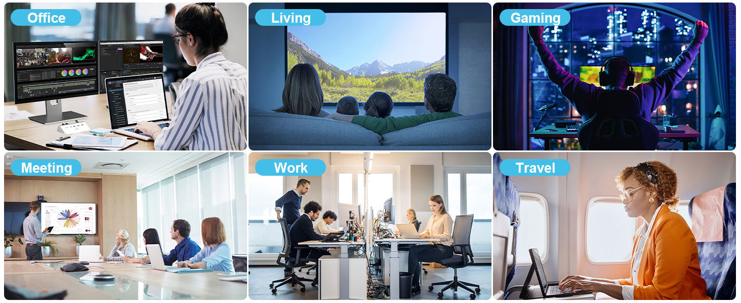 Mosirui triple-screen expansion hub supports multi-scenario use.